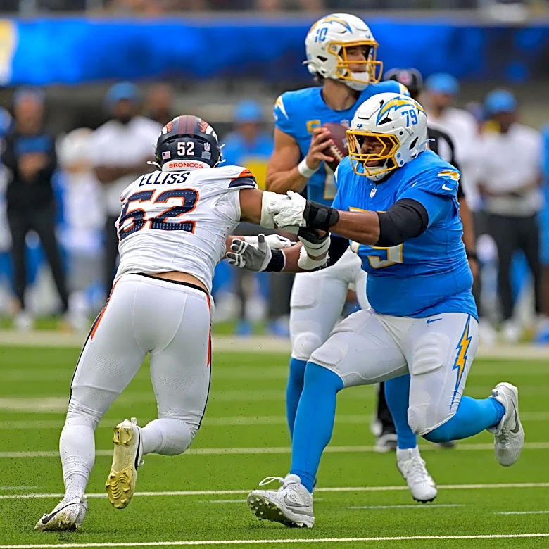 How did the Chargers' left guard platoon work out in Week 1?