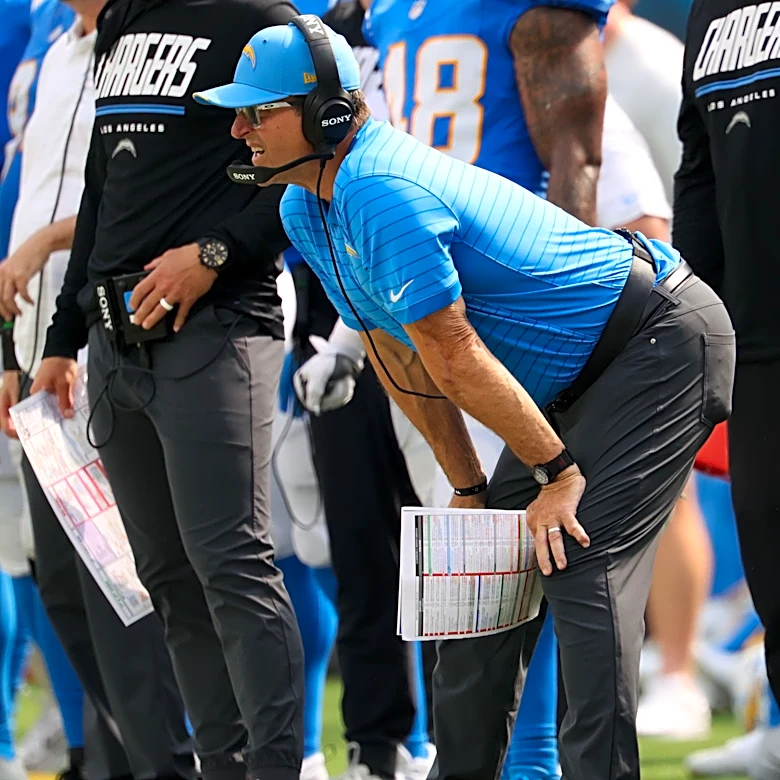 Chargers' Jim Harbaugh sends clear message about offensive line play