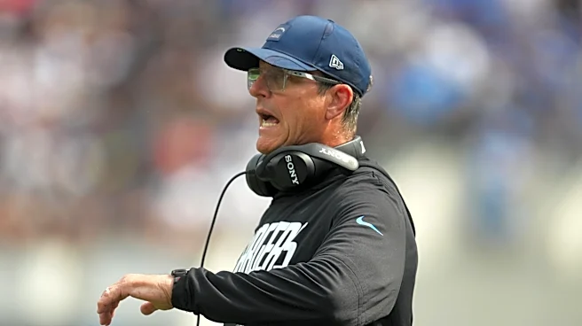 What Jim Harbaugh said after Chargers’ error-filled loss to Raiders