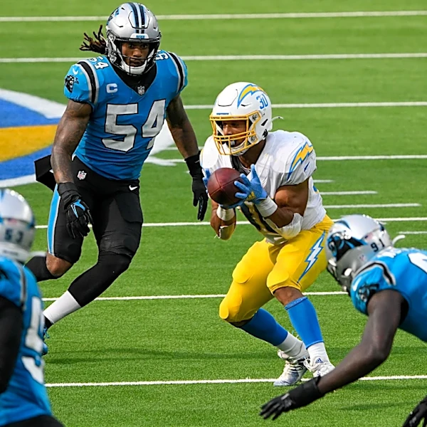 Former Chargers RB Austin Ekeler works out for NFC team