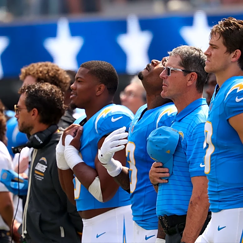 Jim Harbaugh addresses Chargers' troubling pressure rate