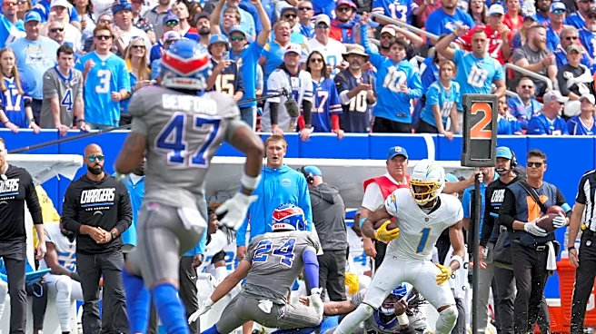 Chargers’ Jim Harbaugh backs Quentin Johnston despite costly drop