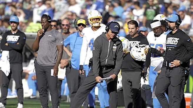 Jim Harbaugh reaches unwanted career first amid Chargers' struggles