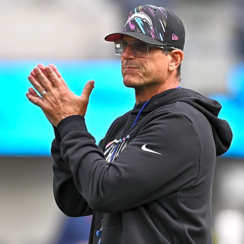 Chargers’ Jim Harbaugh sends three-word message on key play leading to loss