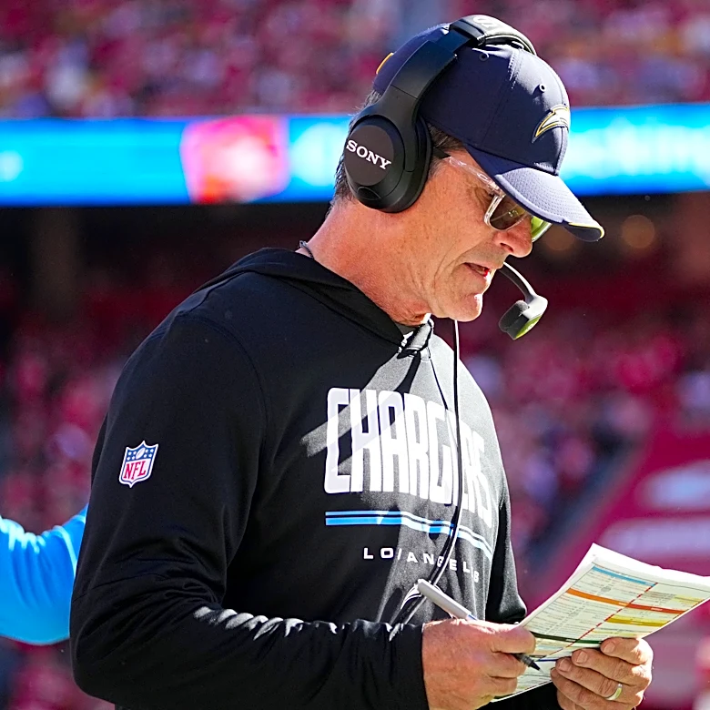 Chargers could face difficult Jim Harbaugh decision if season keeps spiraling