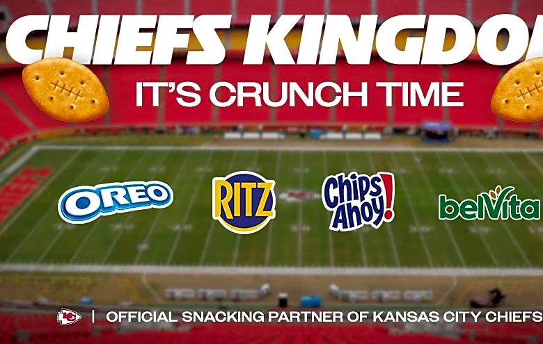 Mondelēz International named the Chiefs' official snacking partner