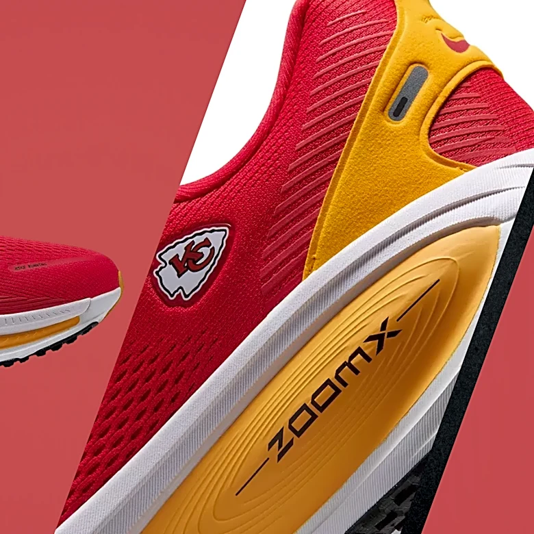 Kansas City Chiefs Nike Vomero 18 running shoes just dropped, how to buy