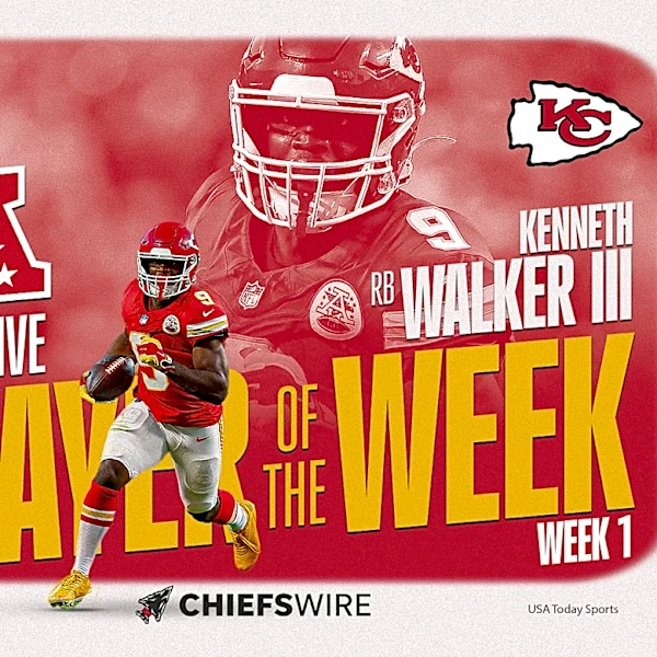 Chiefs RB Kenneth Walker III earns first AFC Player of the Week award