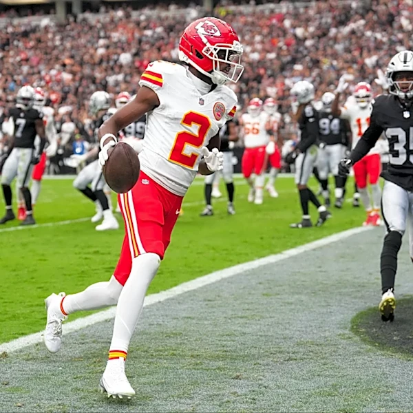 Chiefs vs. Raiders: WR Tyquan Thornton scores second TD in Week 4