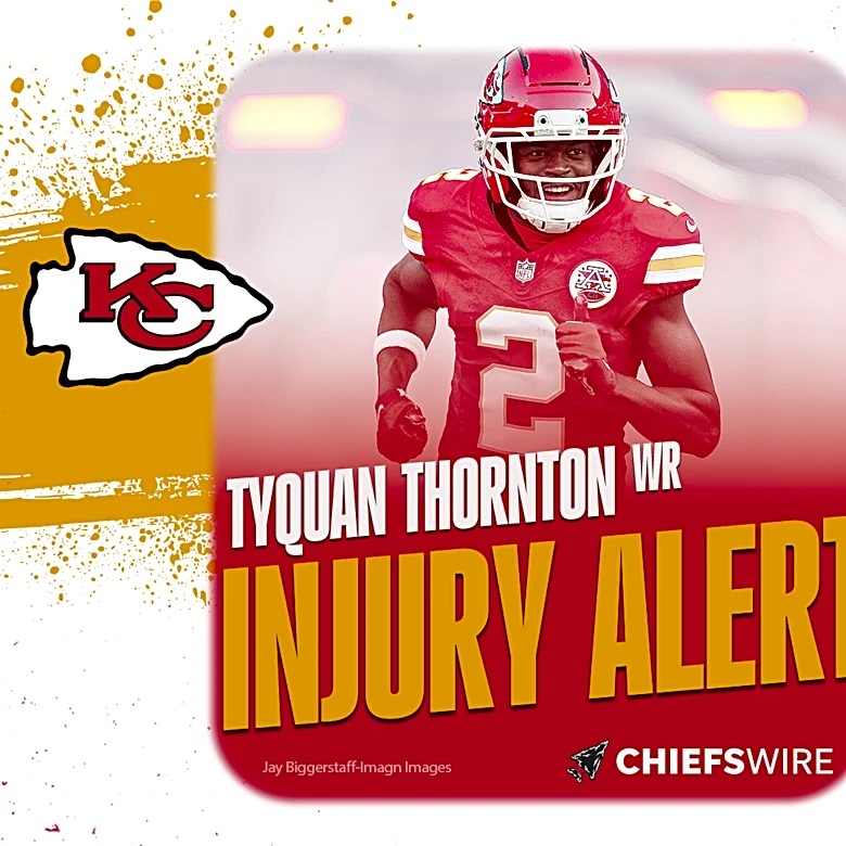 Chiefs WR Tyquan Thornton sustains injury in Week 4 tilt vs. Raiders
