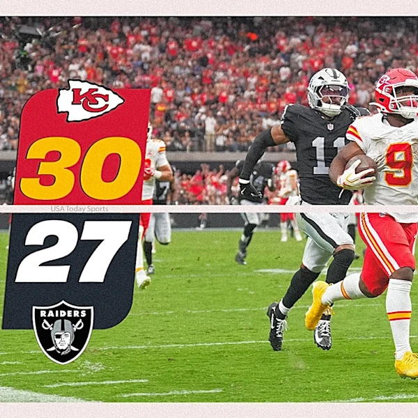 Final score: Chiefs defeat Raiders 30-27 in Week 4 AFC West showdown