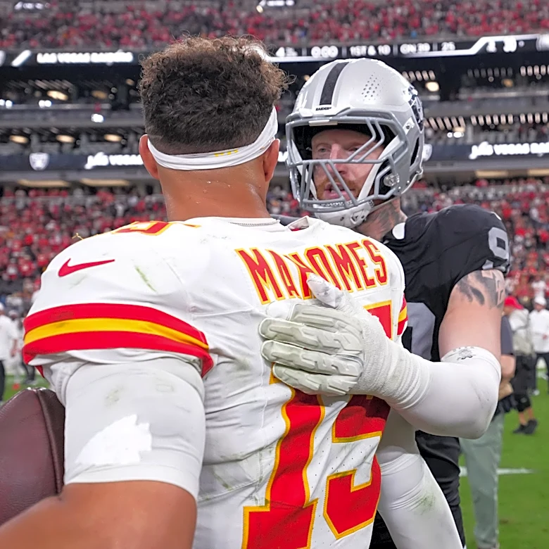 Maxx Crosby reveals Chiefs QB Patrick Mahomes’ reaction during sacks