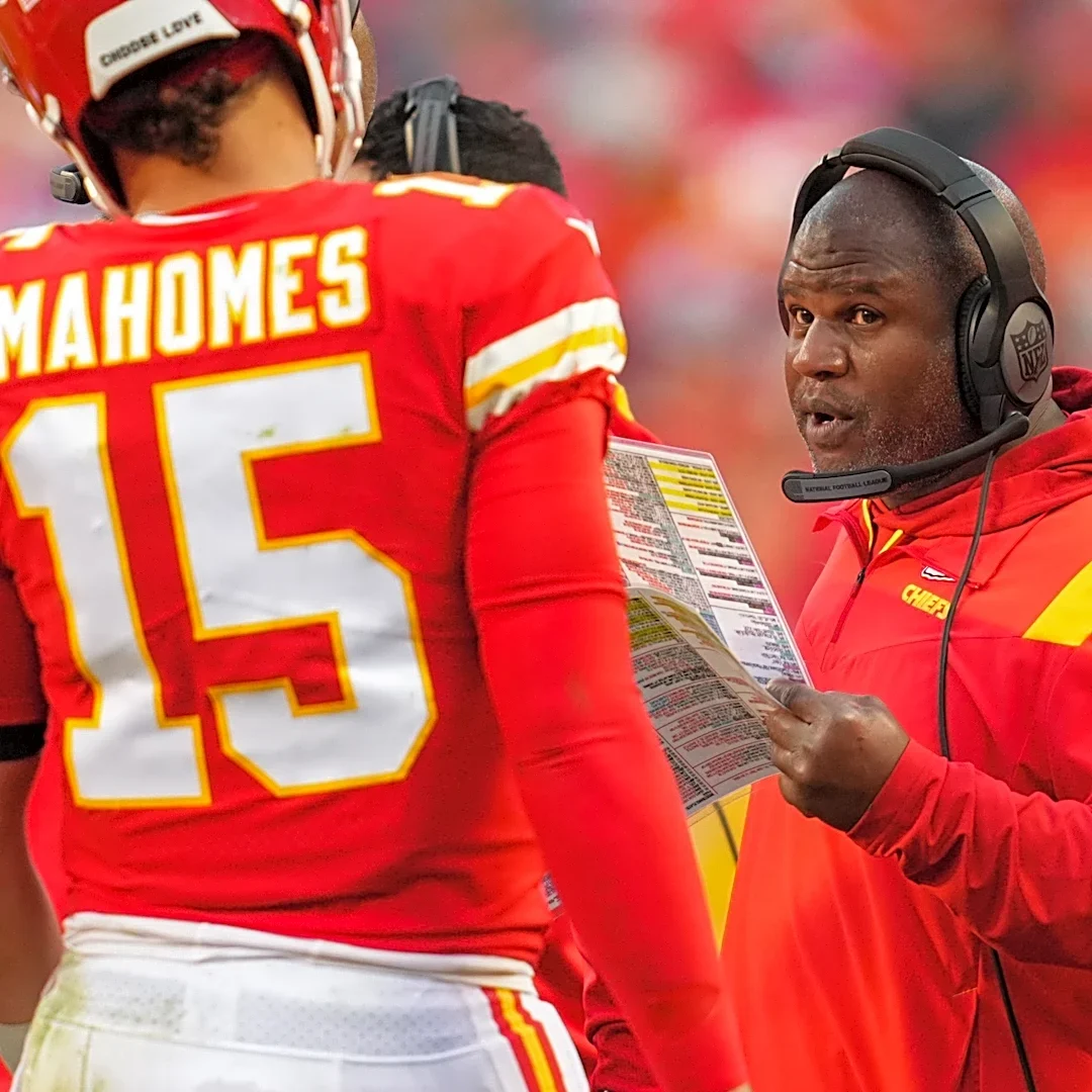 Eric Bieniemy on heated sideline discussion with Patrick Mahomes