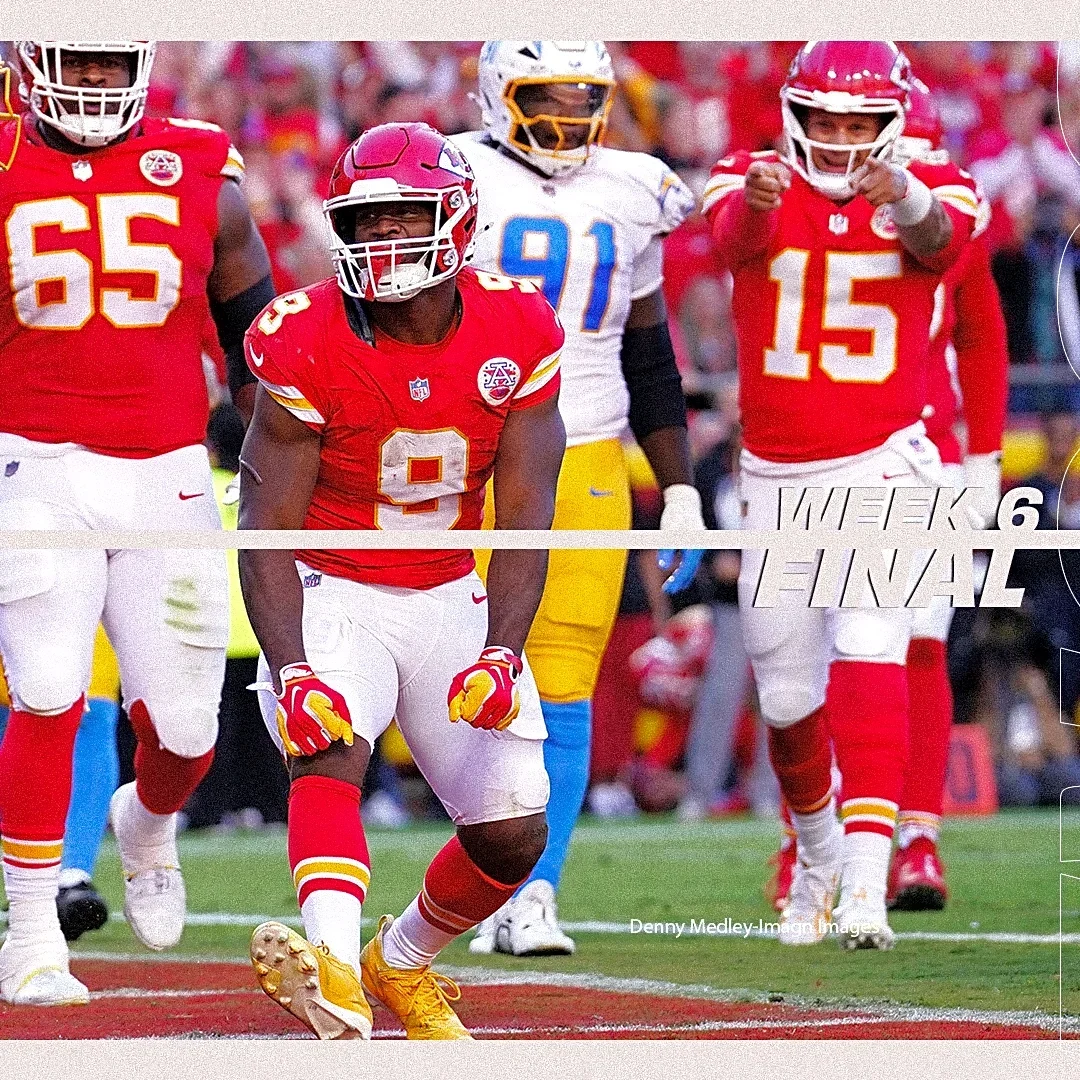 Final score: KC Chiefs defeat LA Chargers 22-6 in Week 6