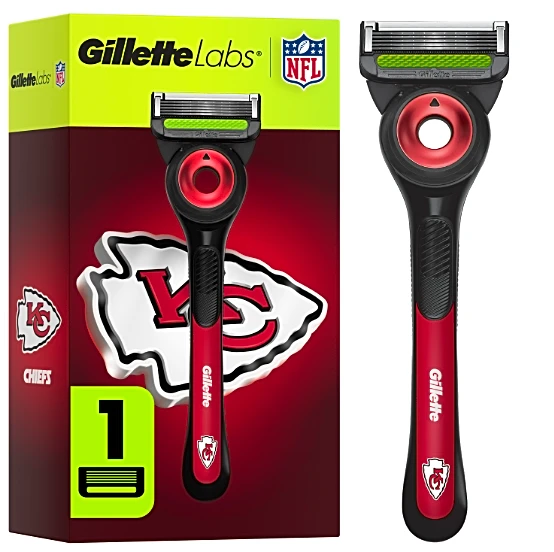GilletteLabs NFL collection features official Kansas City Chiefs Razor
