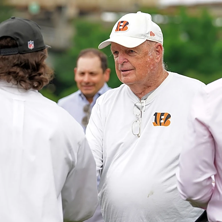 Bengals owner Mike Brown not answering questions at media luncheon