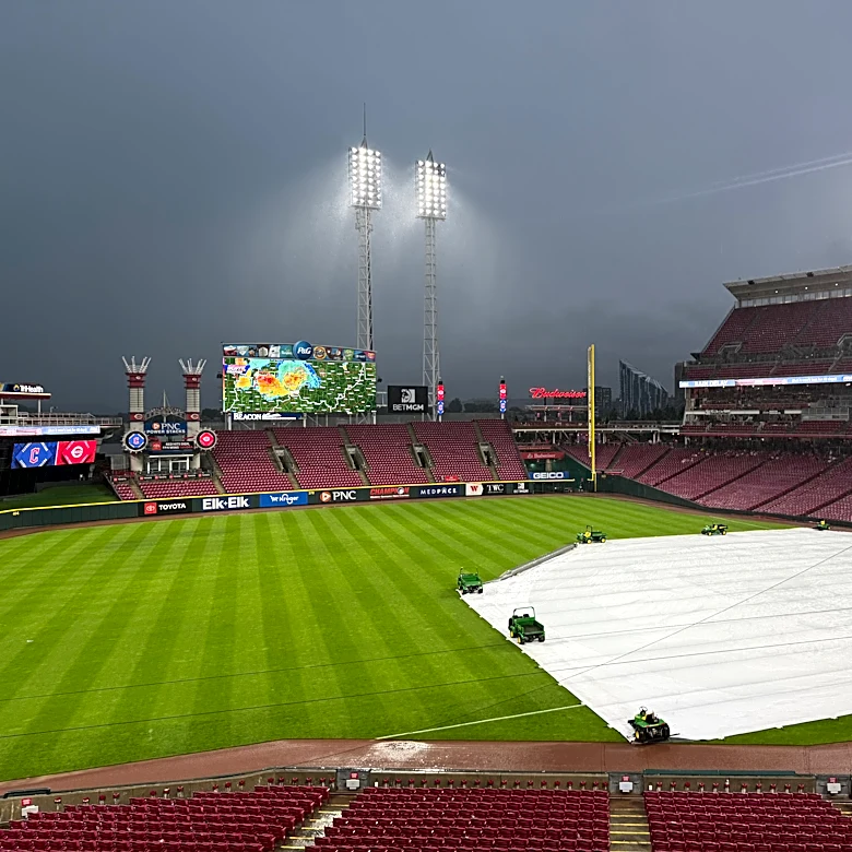 The Reds vs. Guardians game was rained out. What you need to know