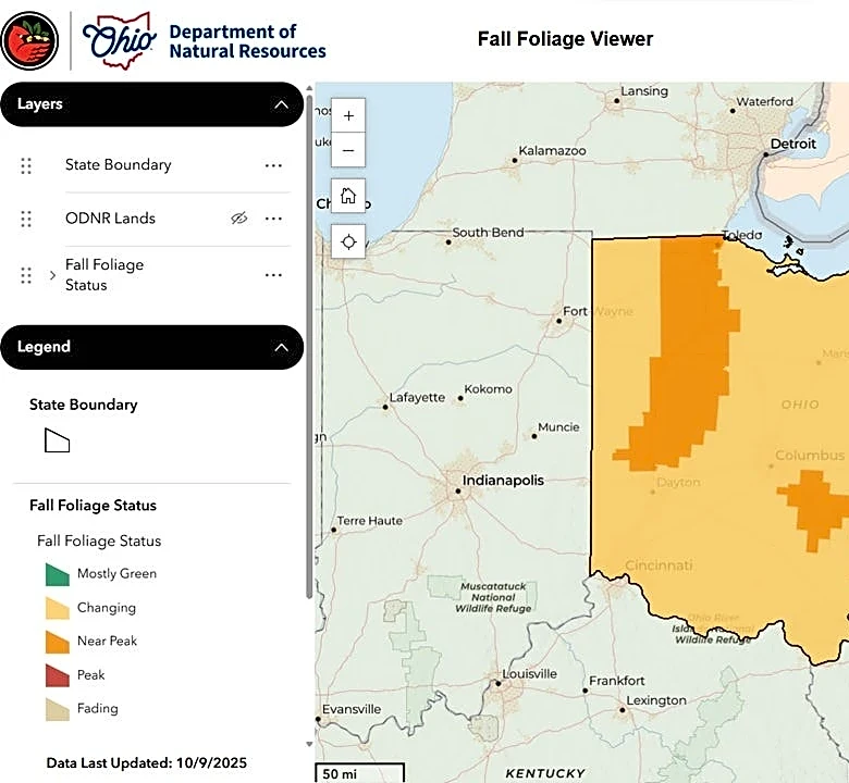 Planning a fall trip? Here's when Ohio fall colors will peak
