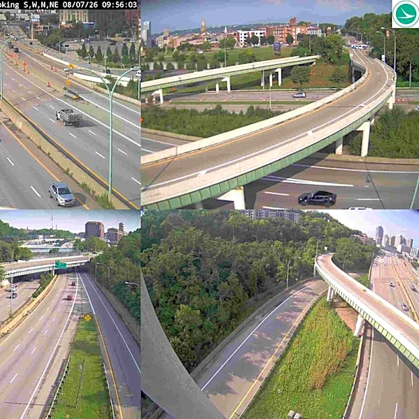 A WCPO reporter was giving a live traffic report, then a crash happened
