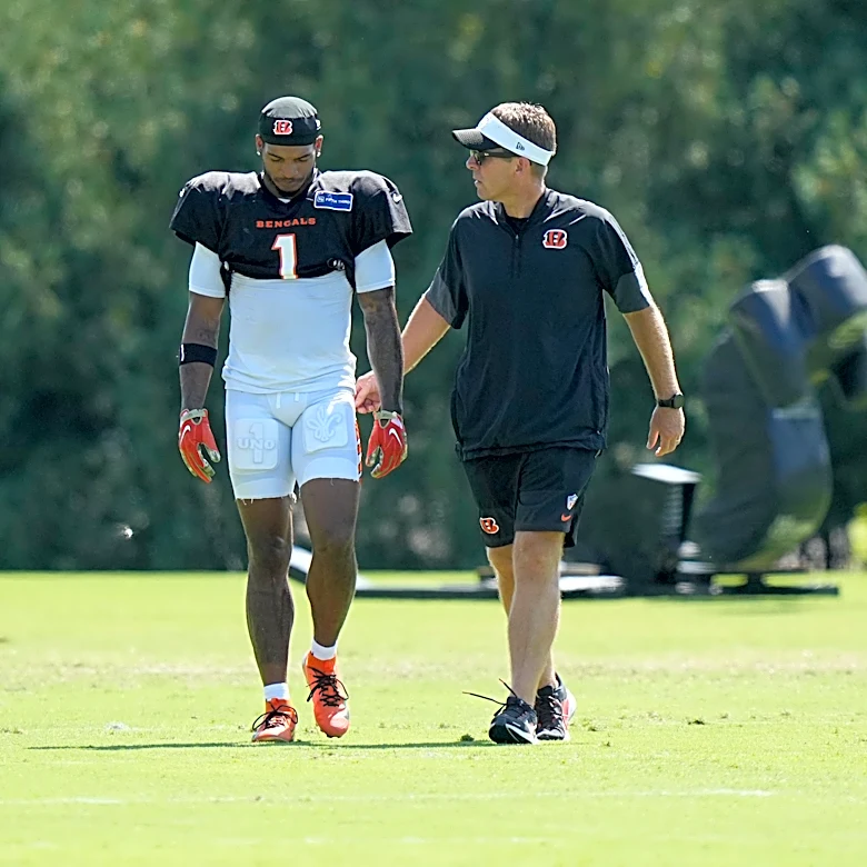 Ja'Marr Chase explains what happened to his knee at Bengals practice