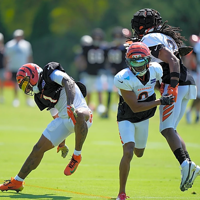 Ja'Marr Chase not practicing a day after leg injury