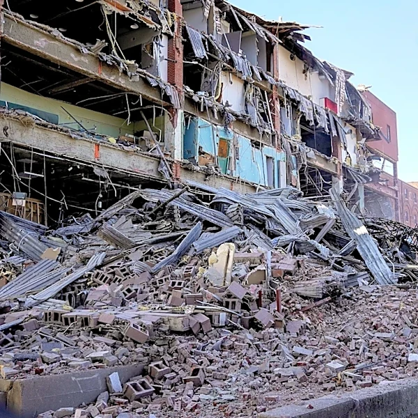 Time lapse video shows demolition of part of Longworth Hall