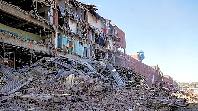 Time lapse video shows demolition of part of Longworth Hall