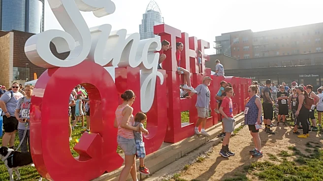 'Sing the Queen City' sign removed at The Banks