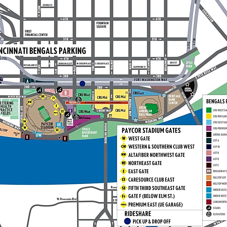 Looking for a place to tailgate Bengals games? Try these lots