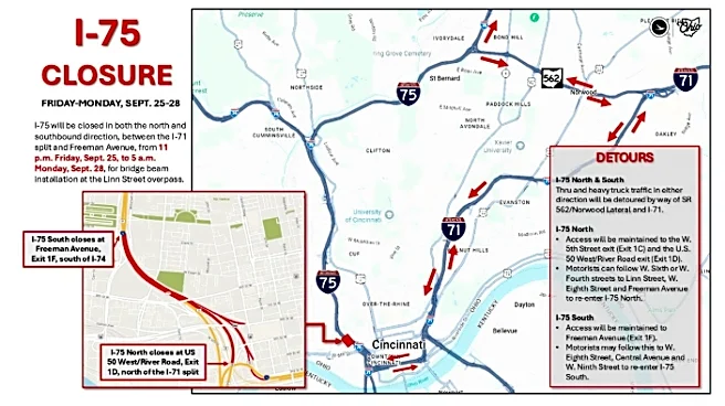 A major I-75 closure is coming. here's what drivers need to know