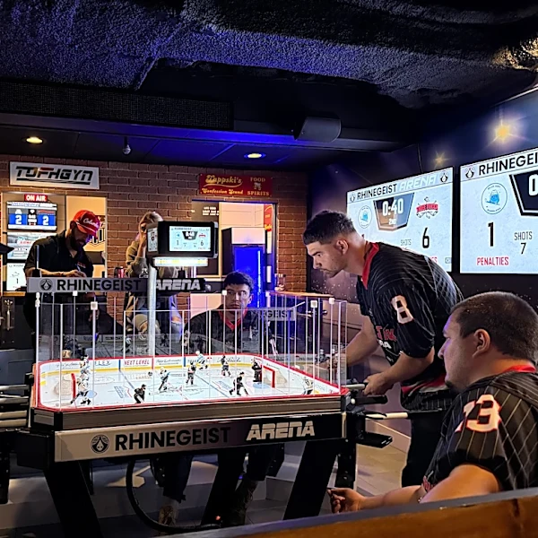 A suburban Cincinnati basement becomes a $100,000 table hockey haven