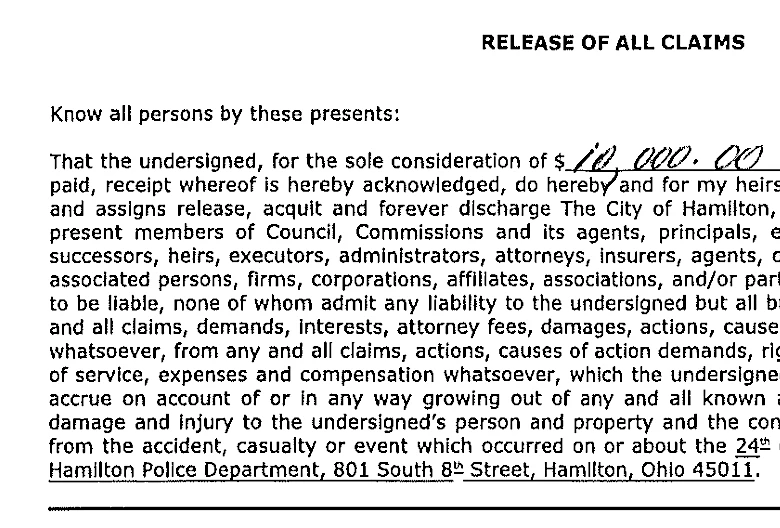 Police coerced injured man into signing away claims for $10K, lawsuit alleges