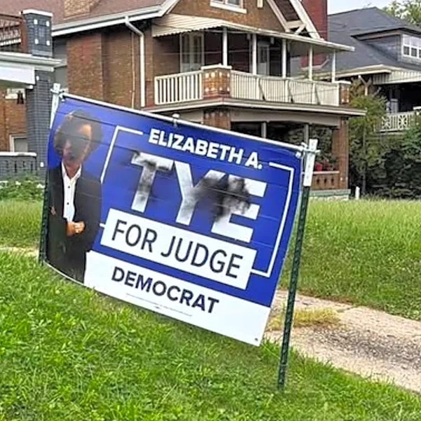 Democrats say Black candidate's signs defaced in 'coordinated attack'