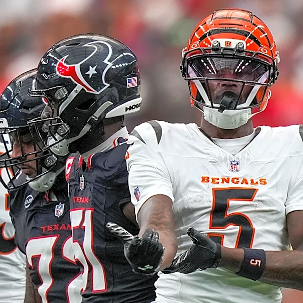 Tee Higgins and Ja'Marr Chase thinking up new touchdown celebration