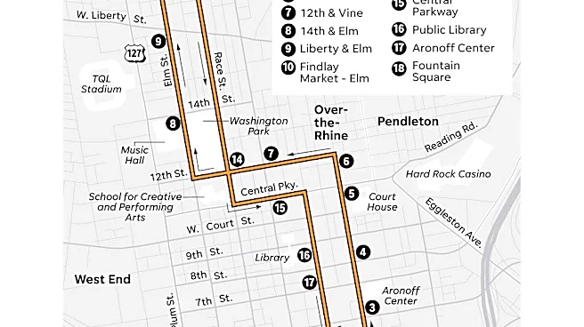 Is Cincinnati's streetcar running during Blink? Hours, route, schedule