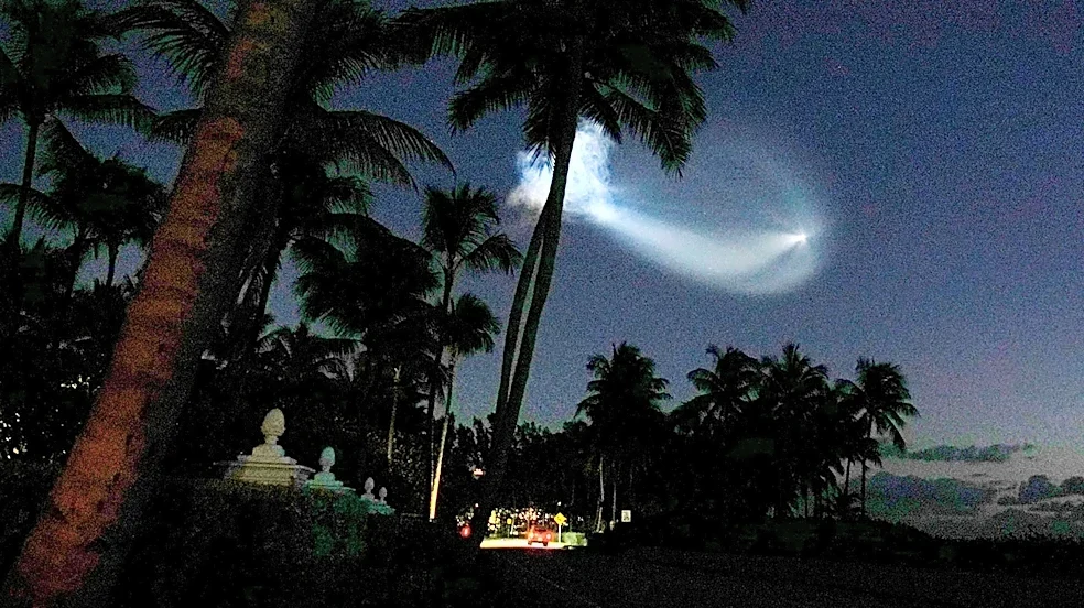 Can you see SpaceX launch 'jellyfish' exhaust today? See map, timing