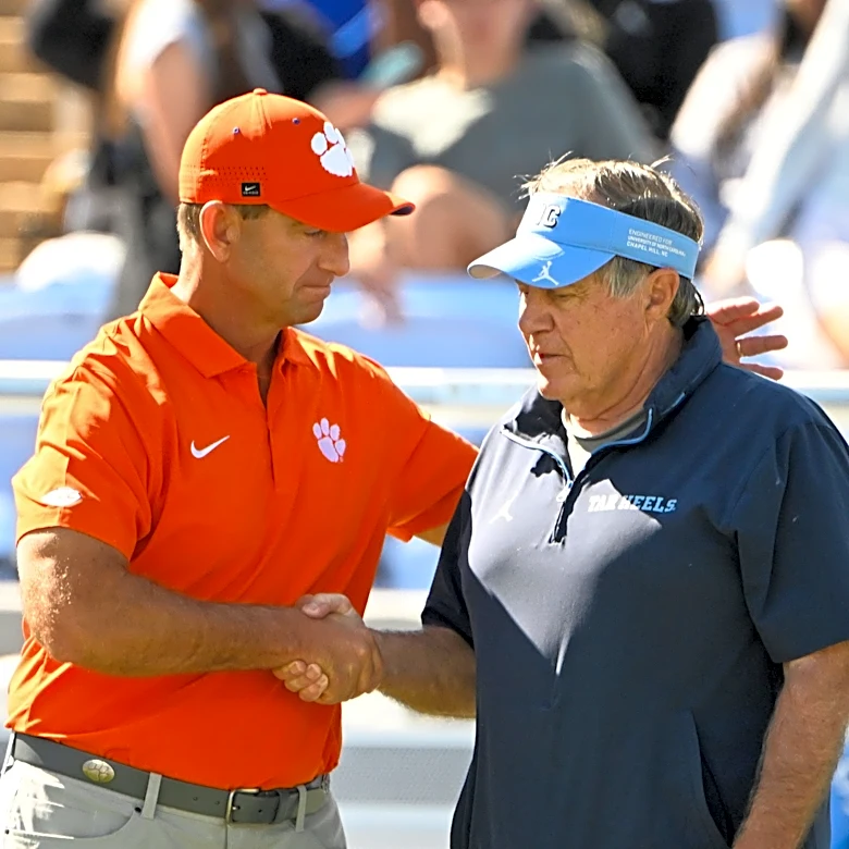 TV channel, commentators for Clemson football vs. North Carolina
