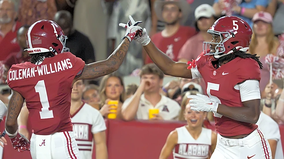 Alabama star WR Ryan Coleman-Williams has knee surgery