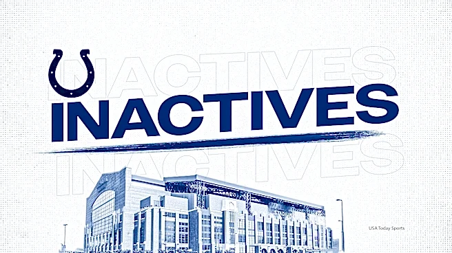 Colts list 6 players inactive vs. Chiefs in Week 2