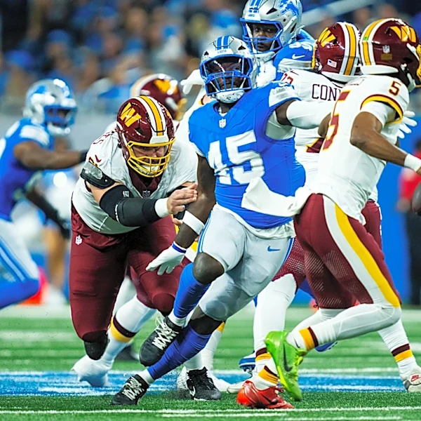 What did Commanders QB Jayden Daniels say about playing only one series vs. Lions?