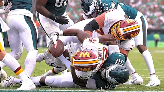 Did Commanders bench Jacory Croskey-Merritt after his fumble vs Eagles?