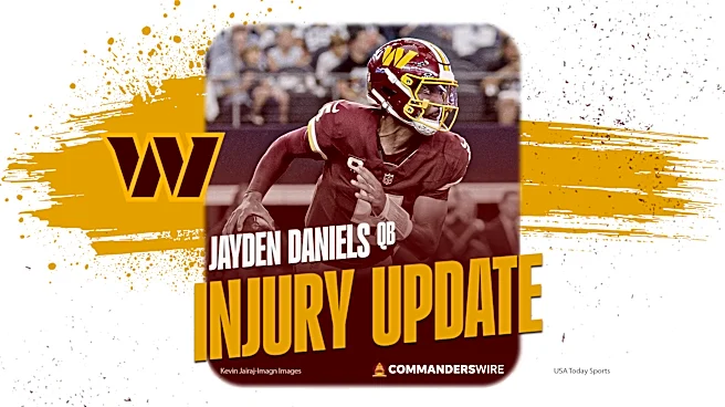 Commanders QB Jayden Daniels exits vs Cowboys with left elbow injury