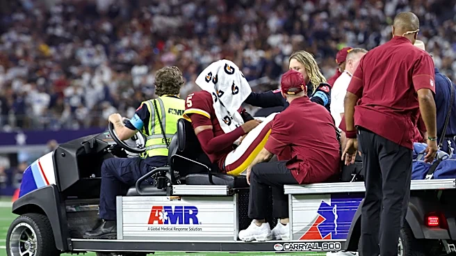 Latest on Commanders QB Jayden Daniels' elbow injury