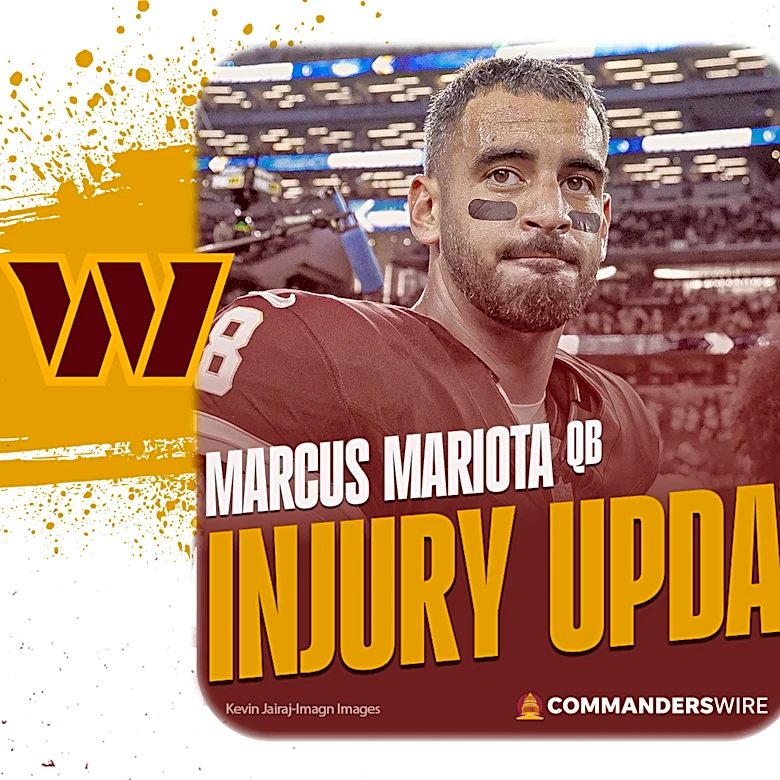 Commanders QB Marcus Mariota departs game vs Colts with knee injury