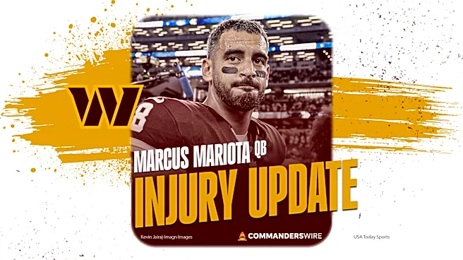 Commanders QB Marcus Mariota departs game vs Colts with knee injury