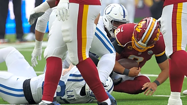 Commanders QB Marcus Mariota out for the rest of the game vs Colts