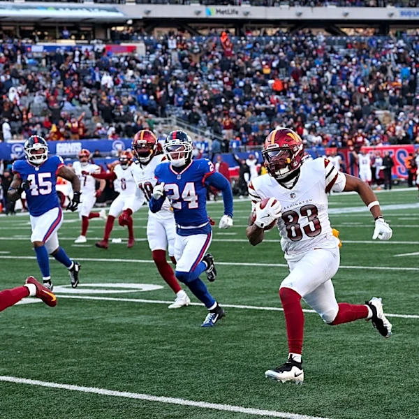 What happened when the Commanders last played the Giants?