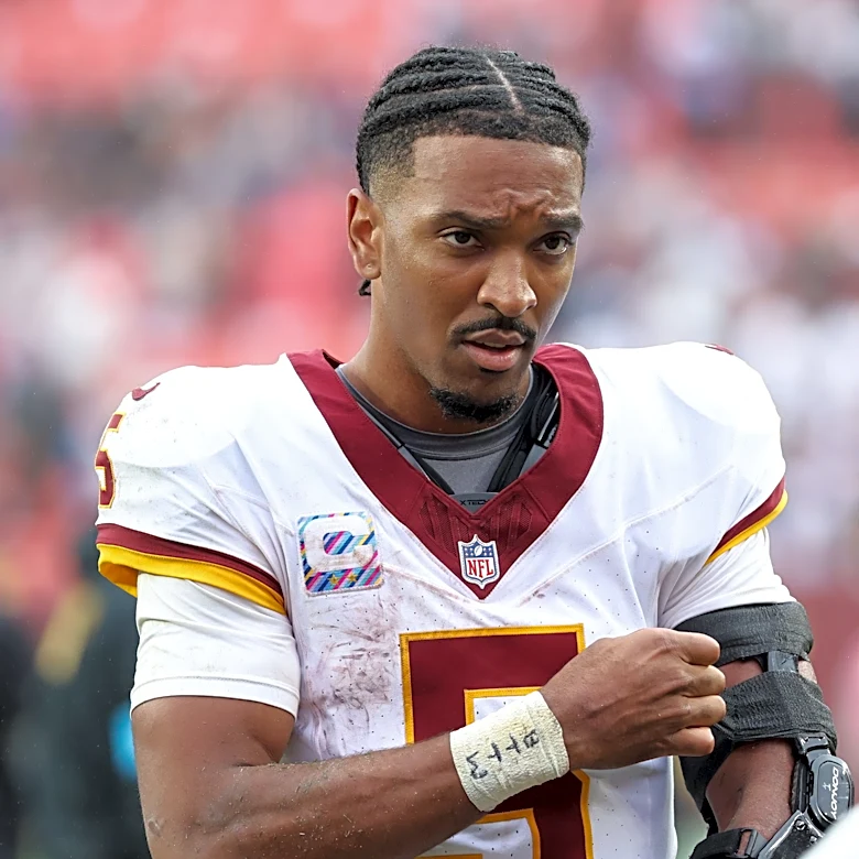 Jayden Daniels responds to Commanders' costly late-game mistake vs Giants