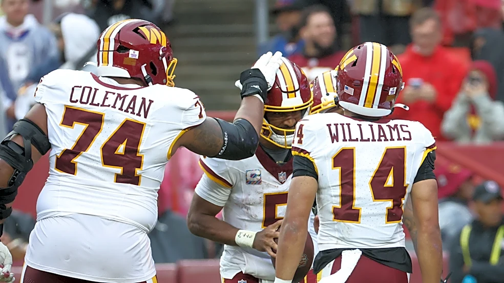 Commanders LT Brandon Coleman says team is 'motivated, united' ahead of clash with 49ers
