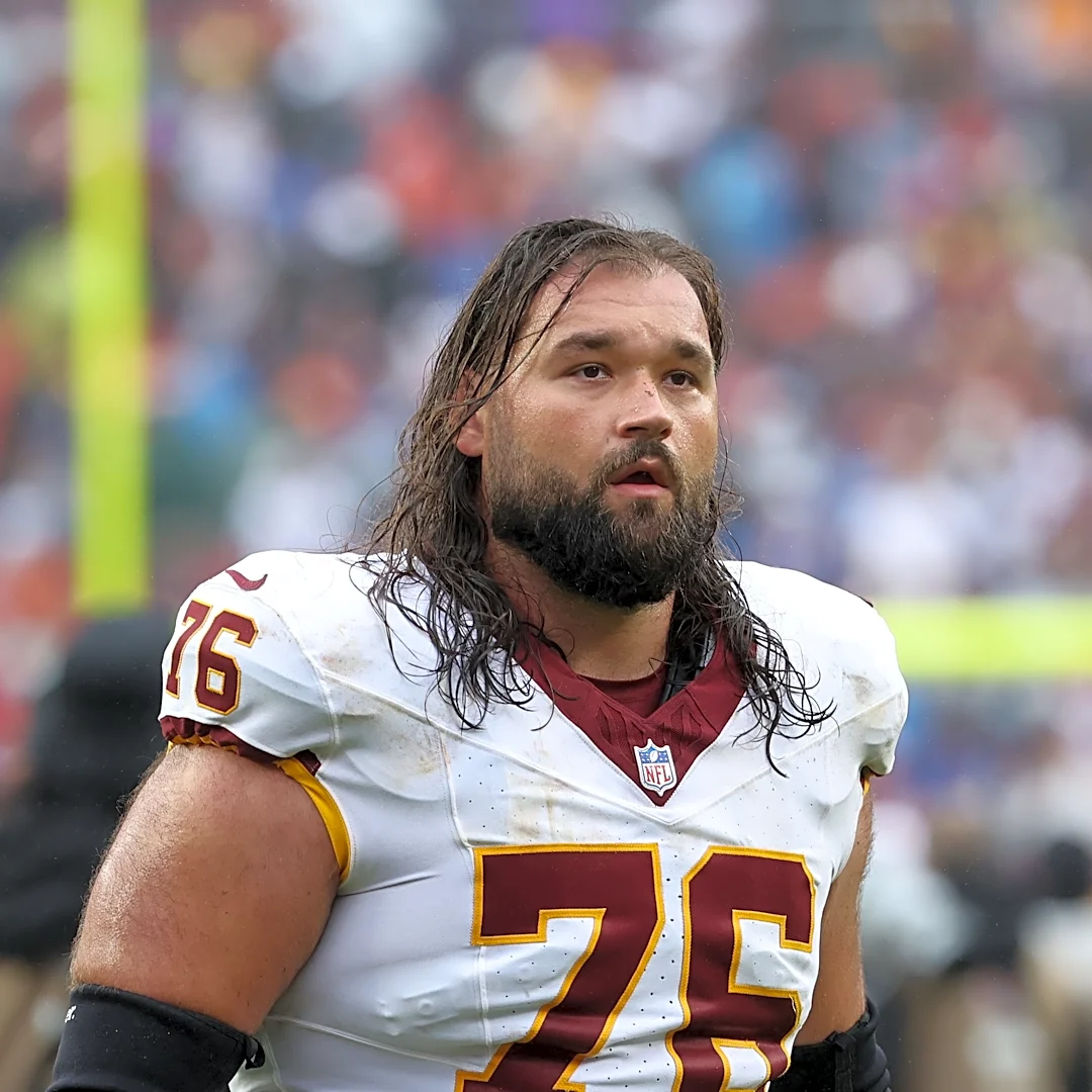Commanders RG Sam Cosmi injured after cheap shot